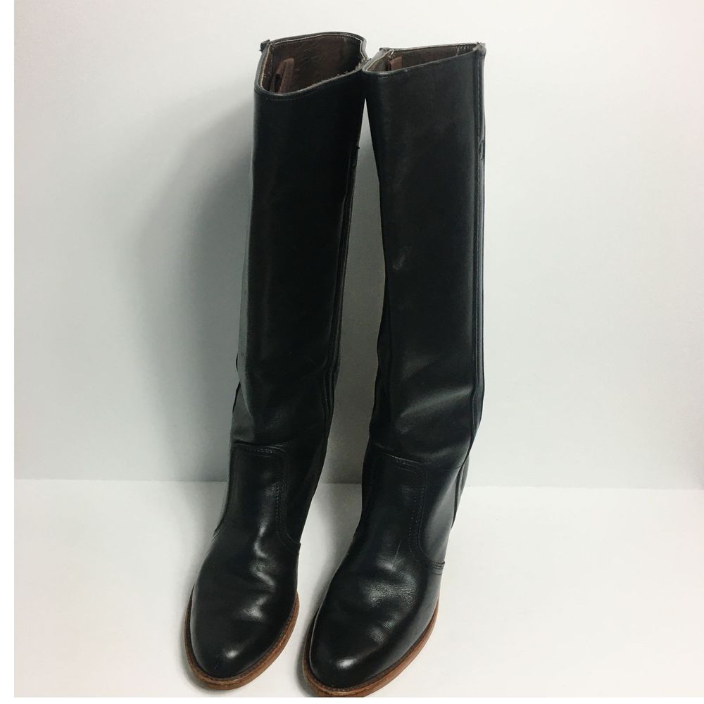 Vintage Dex Western Knee High Leather Campus Boots - Picture 6 of 7